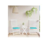 Lot de 2 Coussins de Chaise de Jardin, Galettes de Siège Antidérapantes, Décoration Terrasse Patio Extérieur, 361095