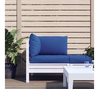 Vidaxl Coussins De Canapã© Palette 3 Pcs Bleu Tissu