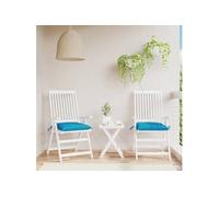 vidaXL Lot de 2 Coussins de Palette, Galette de Siège Imperméable, Coussin de Jardin, Décoration d'Extérieur Terrasse, Bleu 361519 Bleu
