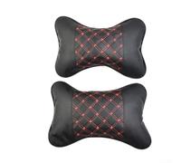 Lot de 2 coussins de soutien du cou pour voiture en cuir synthétique avec rembourrage doux pour la relaxation et le confort