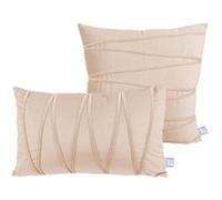 Lot de 2 Coussins Déco "Paulina" 30x50cm Champagne Beige G