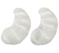 Lot de 2 Coussins Décoratifs en Coton 40 x 25 cm en Forme de Croissant pour Enfa