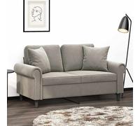 Lot de 2 Coussins Décoratifs Oreillers Patio Jardin Terrasse Rose Velours vidaXL