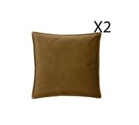 Lot de 2 coussins dehoussables en polyester coloris Mordore - longueur 45 x Profondeur 5 x Hauteur 45 cm --