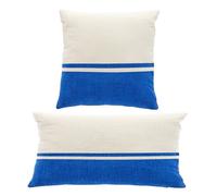 Lot de 2 coussins déhoussables SUMMER - TODAY - Bleu 40x40cm