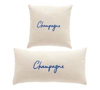 Lot de 2 coussins déhoussables SUMMER - TODAY - Bleu 45x45cm