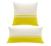 Lot de 2 coussins déhoussables SUMMER - TODAY - Jaune 40x40cm