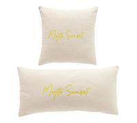Lot de 2 coussins déhoussables SUMMER - TODAY - Jaune 45x45cm