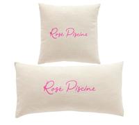 Lot de 2 coussins déhoussables SUMMER - TODAY - Rose 45x45cm