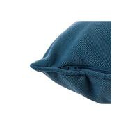 Lot de 2 coussins rectangulaires 100% polyester coloris bleu - Dim : L.50 x l.30 cm