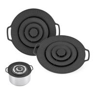Lot de 2 Couvercle Anti Projection, Couvercle Anti Débordement silicone | Protection anti-chaleur pour limiter les projections et débordements pendant la cuisson avec poêles jusqu'à 30 cm