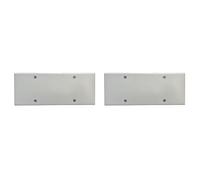 Lot de 2 couvercles avec vis pour boîte électrique 506 507, cache-boîtier universel blanc, plaque aveugle pour fermeture de boîtes à encastrer, avec vis incluses