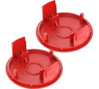 Lot de 2 couvercles de bobine de coupe-bordure à cordes pour débroussailleuse électrique Bosch AFS 23-37 - Pièce de rechange pour débroussailleuse Bosch - Rouge