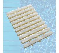 Lot de 2 couvercles de grille de trop-plein robustes pour piscine - Rhombus texturé pour terrasses et allées - 20 x 100 cm, solution durable de drainage de l'eau