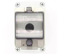 Lot de 2 couvercles de protection for interrupteur d'arrêt d'urgence, boîtier à boutons étanche, boîtier d'interrupteur étanche 22 mm IP67(Black)