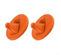 Lot de 2 couvercles de seau de peinture en plastique anti-gouttes avec joint de valve d'air pour rangement de peinture, utilisation en atelier (orange)