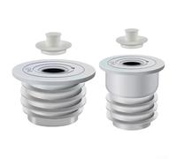 Lot de 2 couvercles de tuyau de vidange pour évier de cuisine et machine à laver, anneau d'étanchéité pour éviter les dommages causés par les canalisations du sol dans la buanderie, la salle de bain