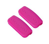 Lot de 2 couvre-poignées de poêle en silicone antidérapant et protection | Lot de 2 cache-poignées en silicone avec poignée antidérapante pour poignées de poêle en fonte, protection contre la chaleur