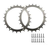 Lot de 2 crampons antidérapants en acier 200 x 2 mm, mise à niveau de traction pour tondeuses robotiques, meilleure adhérence sur terrain inégal, performance extérieure
