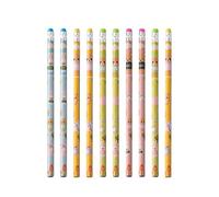 Lot de 2 crayons anti-casse avec gommes | Lot de 2 crayons HB avec gommes pour enfants d'âge préscolaire, maison, salle de classe, vacances, sacs à friandises