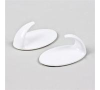 Lot de 2 crochets adhésifs - Metaltex - Blanc - Plastique Blanc G