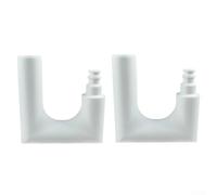 Lot de 2 crochets de support de tuyau d'arrosage pour équipement d'arrosage extérieur, clip de tuyau de piscine et organisateur de rangement, support mural en plastique pour éviter les nœuds