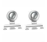 Lot de 2 Crochets Muraux Acier Inoxydable Transparent(Silver - 4 pc) | Acier inoxydable massif, haute performance, charge max 20kg, pour idéal pour porte-serviettes