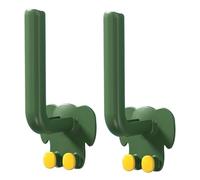 Lot de 2 crochets muraux pour sac à dos en forme d'éléphant - Crochets décoratifs muraux pour serviettes de bain - Pour entreprise, salon, chambre à coucher