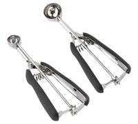 Lot de 2 cuillères à biscuits inox 25 mm et 30 mm