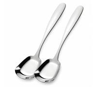 Lot de 2 Cuillères à Glace Inox 18 cm | Portionneuse à Glace | Lave-vaisselle & Robuste | Idéal pour Boules de Glace, Pâte à Biscuits, Melon, Sorbet | Pour Maison & Restaurant