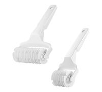Lot de 2 cutters rotatifs en grille de pâtisserie, accessoires en plastique, coupe-pâte à pizza, convient pour restaurant, boulangerie, outils de cuisson de fête