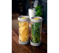 Lot de 2 cylindres de conservation sous vide 1500 ml Pika