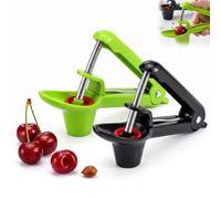 Lot de 2 dénoyauteurs cerises, dénoyauteur de fruits manuel en acier inoxydable, retire noyau cerise pour prunes olives et fruits à noyau, accessoire cuisine pâtisserie