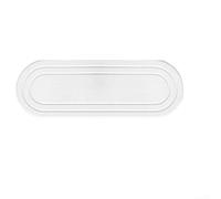 Lot de 2 dessous de verre en terre de diatomée à séchage rapide pour lavabo de salle de bain, porte-savon antirouille gris et blanc, 20 x 10 cm, 28 x 11 cm (A)