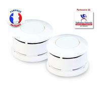 Lot de 2 Détecteurs de Fumée certifiés NF Lifebox Serenity 5 Fabriqué en France