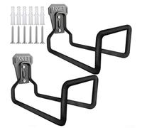 Lot de 2 dévidoirs muraux en fer robuste pour construction en fer robuste | Support mural polyvalent, organisateur peu encombrant, kit d'installation rapide, entretien du tuyau de protection