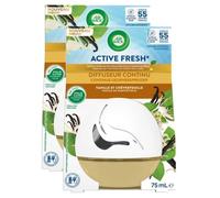 AIR WICK Lot de 2 Diffuseurs Continu Active Fresh Vanille Flacon de 75 ml
