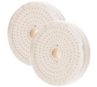 Lot de 2 Disques de Polissage D. 200 x ép. 25 x Al. 16 mm en Coton Cousu (80 plis) - OMNIVOR