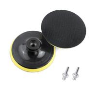 Lot de 2 disques de ponçage durables avec crochet et boucle de 100 mm avec adaptateur de perceuse M14 pour ponceuse orbitale aléatoire