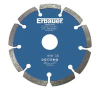 Lot de 2 disques diamants de rainurage béton/pierre Erbauer 125 x 22,23mm