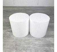 Lot de 2 Disques épaisseur 15 cm, diamètre 15 cm, polystyrène Pro Haute densité, 28 kg/ m3