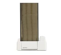 Lot de 2 distributeurs de coton à contrôle tactile intelligent avec rangement amovible pour produits cosmétiques et maquillage