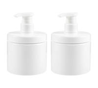 Lot De 2 Distributeurs De Lotion Rechargeables ¿ Flacons Pompe Élégants Pour Savon, Shampoing Et Produits De Voyage