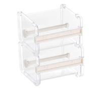 Lot de 2 distributeurs de ruban adhésif Washi transparent avec cutter et support de ruban de masquage pour bureau et maison (vert)