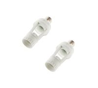 - Lot de 2 douilles E27 + détecteur intégré - Blanc