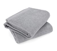 Lot de 2 draps de bain 90x150 cm ALPHA gris Argent