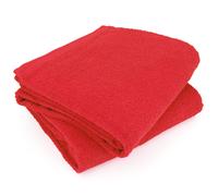 Lot de 2 draps de bain 90x150 cm ALPHA rouge