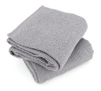 Lot de 2 draps de douche 70x130 cm ALPHA gris Argent