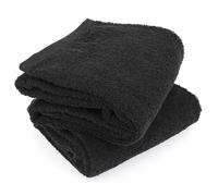 Lot de 2 draps de douche 70x130 cm ALPHA noir