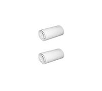 Lot de 2 draps housse jersey blanc bonnet 40 cm 140x190/200
